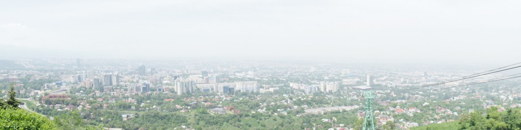 a high angle view of a city