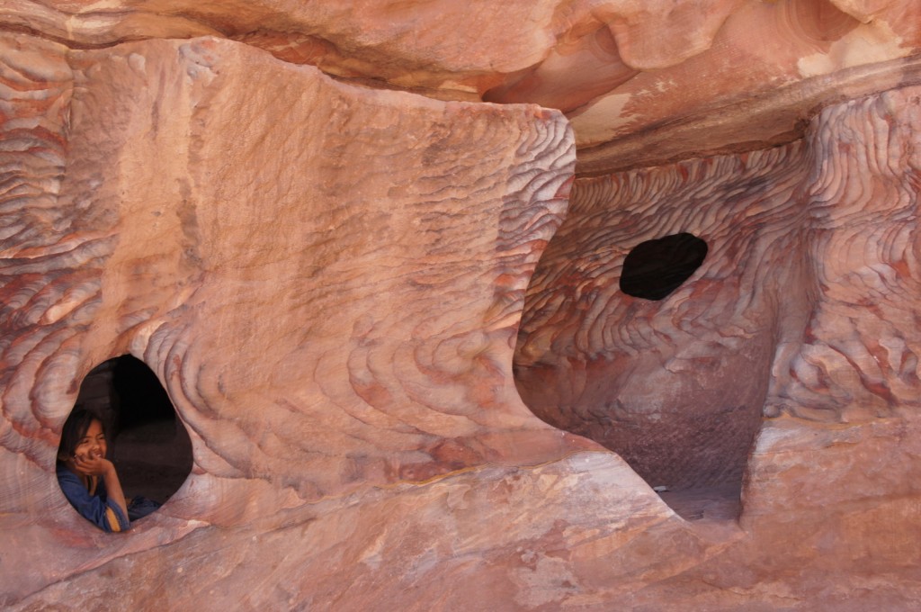 a rock with holes in it