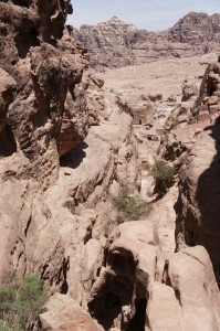 a rocky canyon with a small canyon