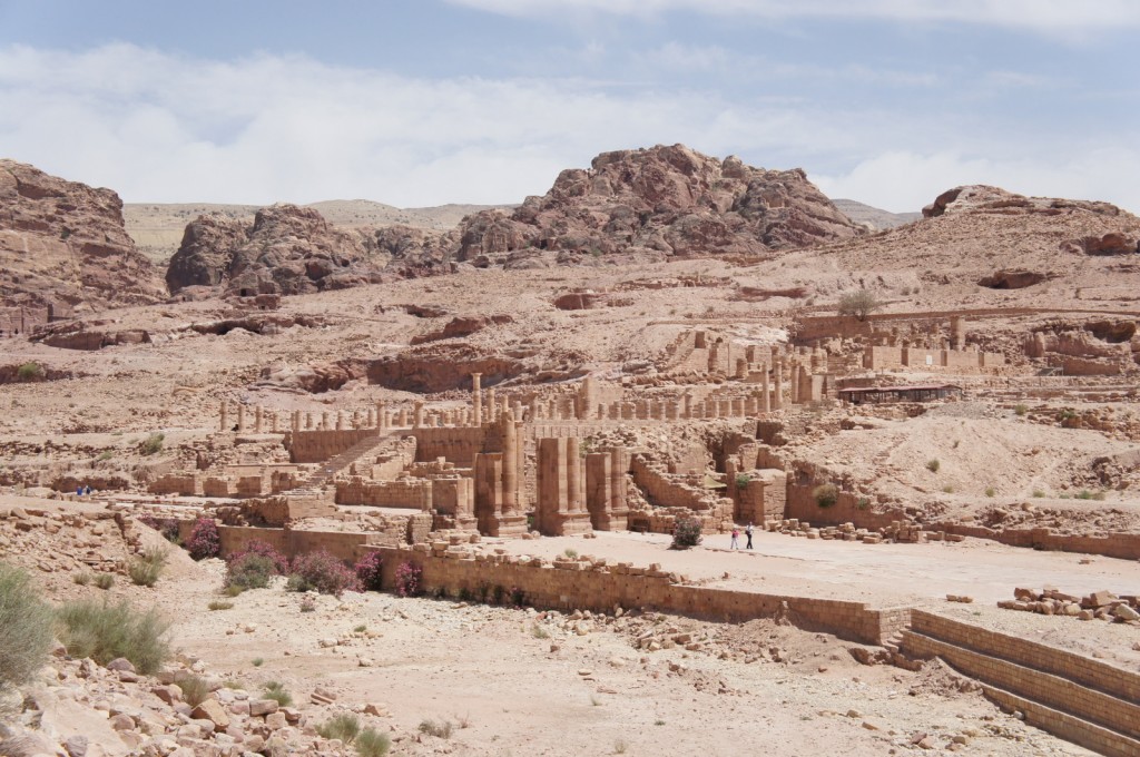 a ruins of Petra in the desert