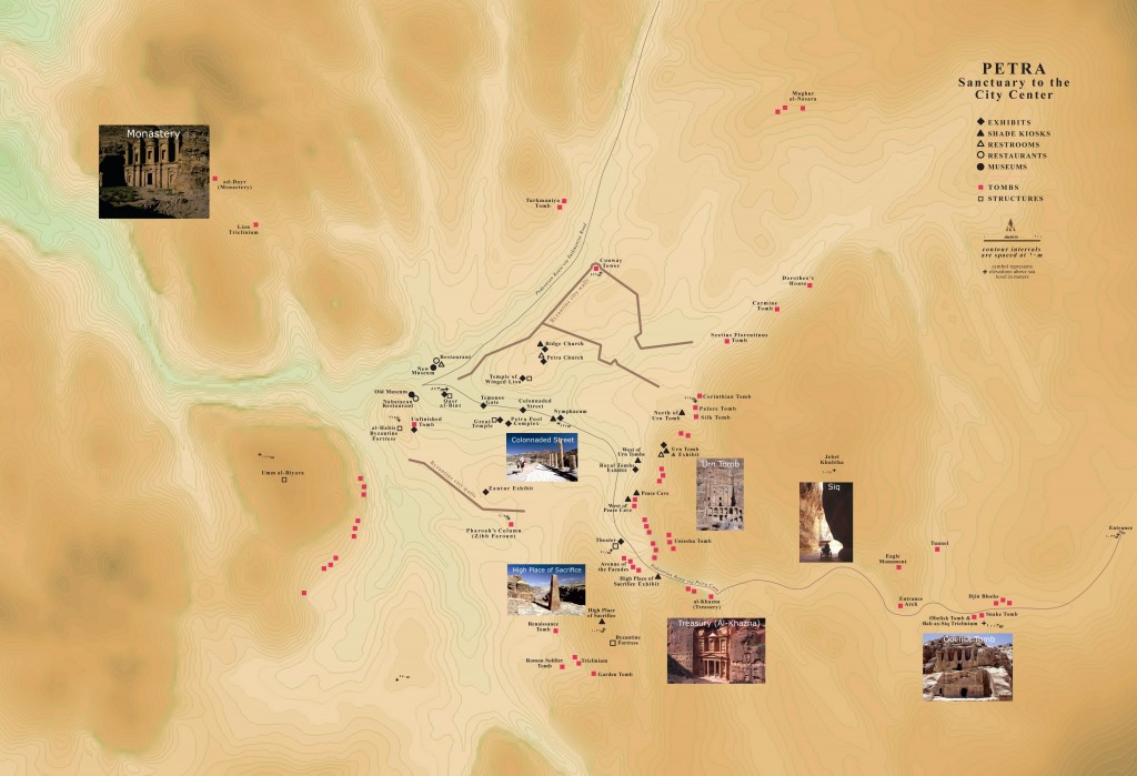 a map of ancient ruins