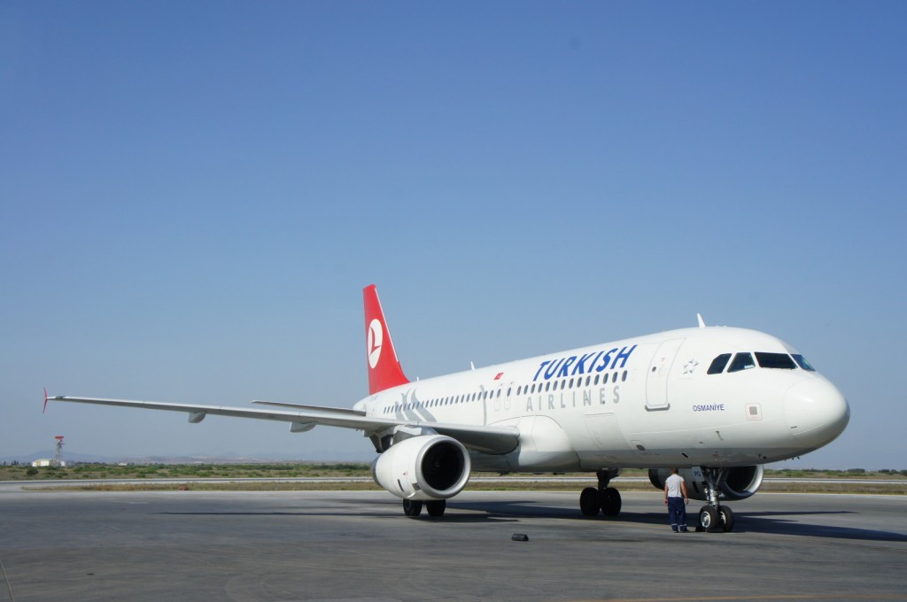 a large airplane on a runway