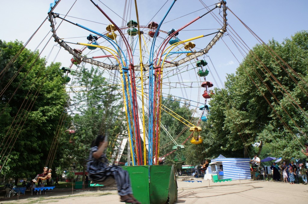 a person on a swing