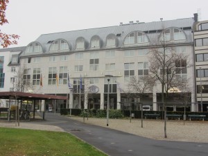 a building with many windows