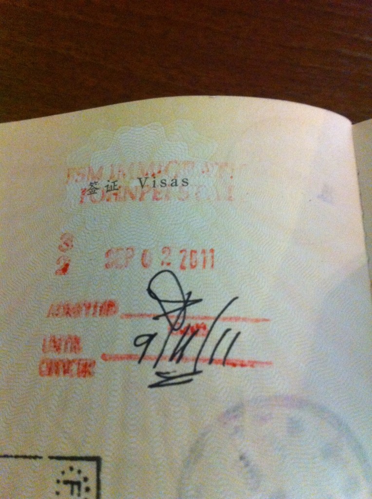 a close up of a passport