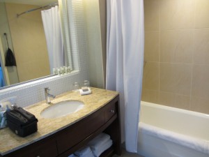 a bathroom with a sink and bathtub