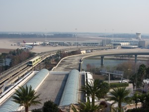 a long shot of a train station