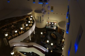 a high angle view of a building