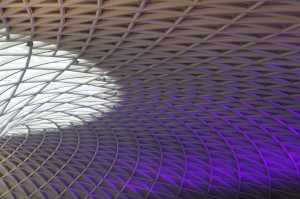 a close-up of a ceiling