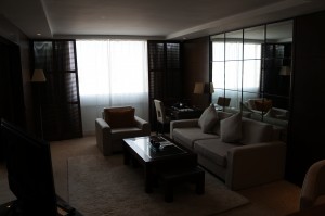 a living room with a couch and a coffee table