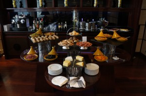 a table full of food