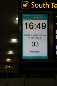 a sign with a time and numbers on it