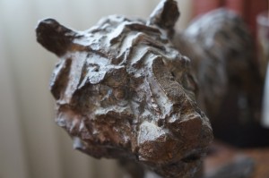 a statue of a tiger