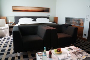 a room with a bed and a couch
