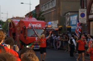 a group of people in a parade