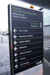 a sign with directions on it