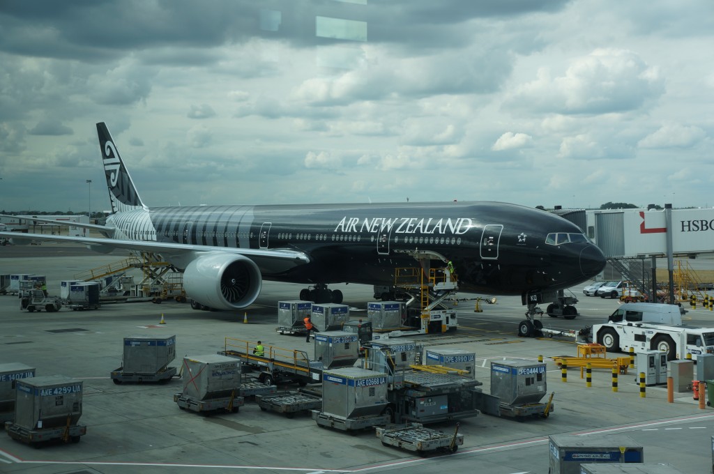 a large airplane parked on a tarmac
