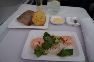 a plate of food on a table