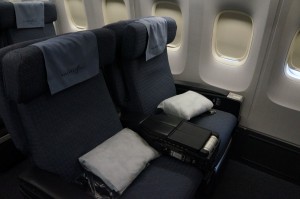 a seat with pillows on it