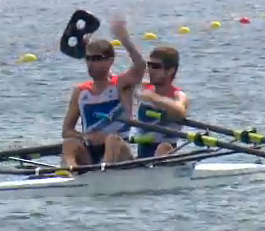 two men in a boat