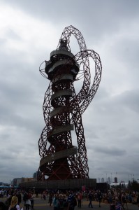 a roller coaster with a spiral track