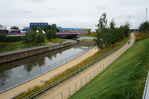 a path next to a river