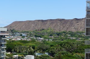 a city in the distance