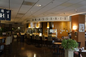 a restaurant with tables and chairs