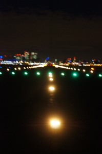 a long shot of a runway