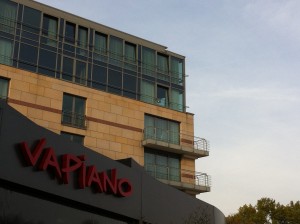a building with a sign on it