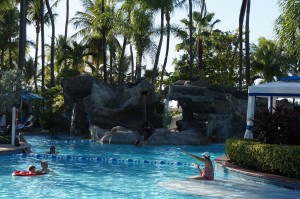 people in a pool