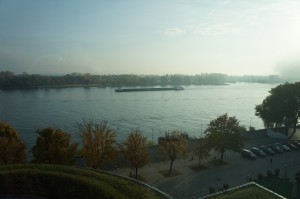 a view of a body of water from a balcony