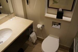 a toilet in a bathroom