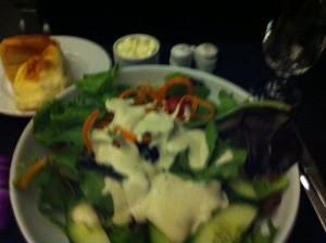 a salad on a plate