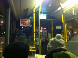 people sitting on a bus