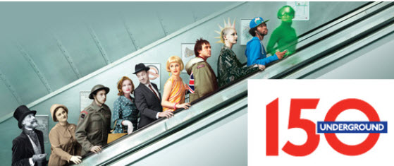a group of people on an escalator