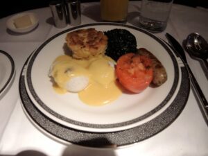 a plate of food on a table