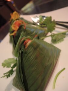 a close-up of food on a plate
