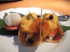 close-up of food on a plate