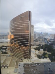 a tall building with a curved corner