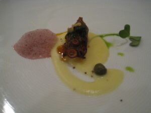 a close-up of a plate of food