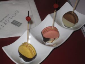 a group of cookies on a stick