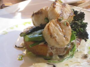 a close-up of a plate of food
