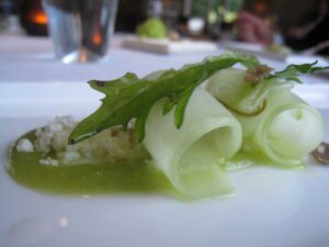 a plate of food on a table