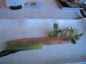 a plate of food on a table