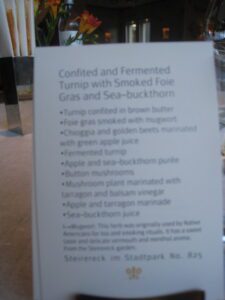 a close-up of a menu