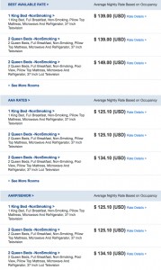 a screenshot of a flight schedule