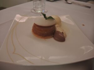 a plate of food on a table