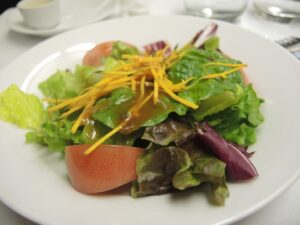a salad on a plate