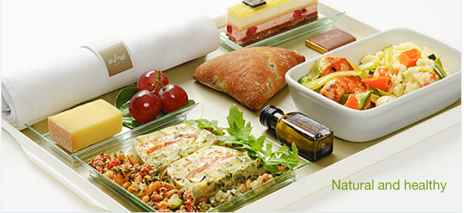 a tray of food on a table